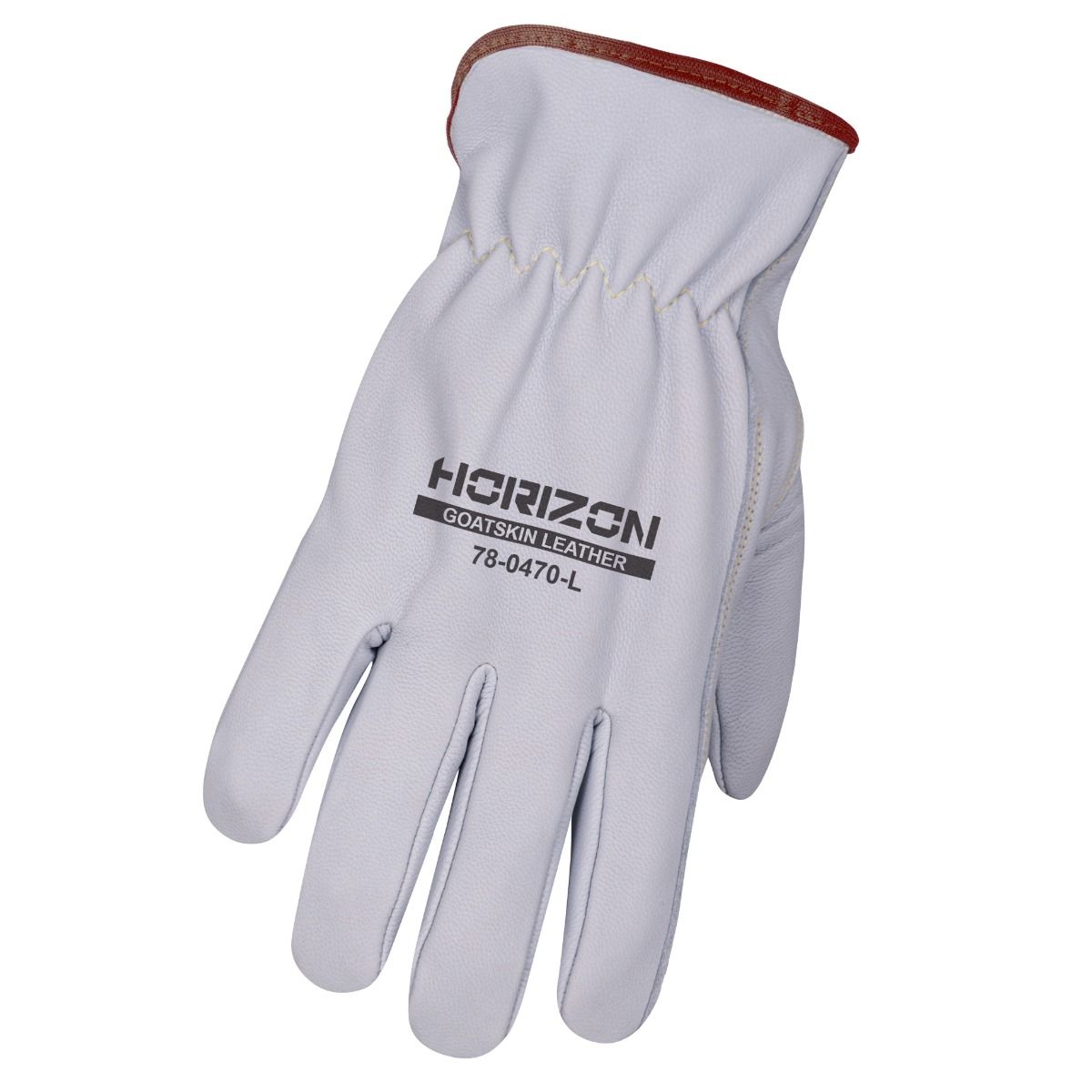 Gants en cuir de chèvre doublés, beige