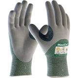 Gants en tissu technique résistant aux coupures ATG MaxiCut , Calibre 15, Revêtement Nitrile, Enveloppe en Fil technique, ASTM ANSI niveau A2/EN 388 niveau 3/EN 388 niveau B