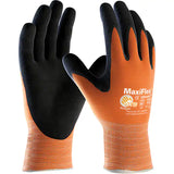 Gants sans coutures haute visibilité ATG MaxiFlex  Ultimate , Rêvetement Nitrile, Calibre 15, Enveloppe en Nylon/Lycra