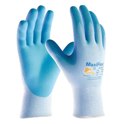 Gants enduits ultra légers MaxiFlex  ATG, Rêvetement Mousse de nitrile, Calibre 15, Enveloppe en Nylon