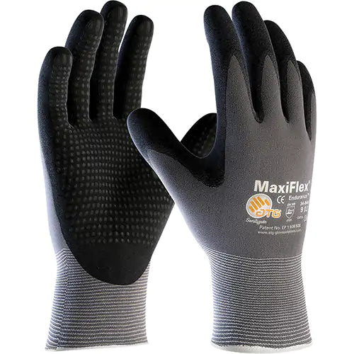 Gants enduits ATG MaxiFlex  Endurance, Rêvetement Mousse de nitrile, Calibre 15, Enveloppe en Nylon/Lycra