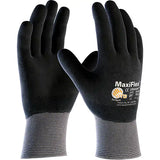 Gants compatibles avec les écrans tactiles ATG MaxiFlex  Ultimate, Rêvetement Nitrile, Calibre 15, Enveloppe en Nylon/Élasthanne