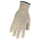Gants en polyester et coton. beige