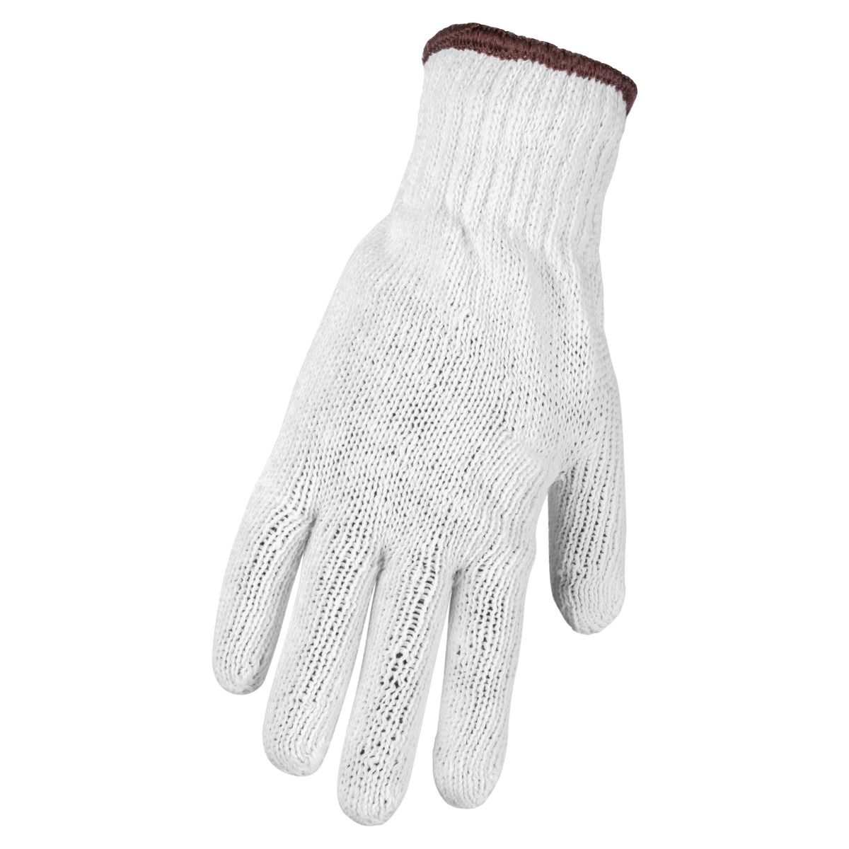 Gants en polyester et coton, blanc