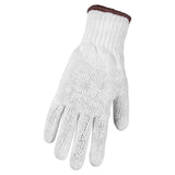 Gants en polyester et coton, blanc