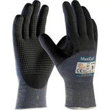 Gants ATG MaxiCut Ultra DT, calibre 15, revêtement nitrile, enveloppe en fil technique, ASTM ANSI niveau a3/en 388 niveau 5/en 388 niveau c