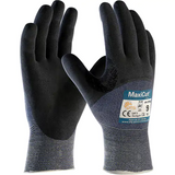 Gants résistants aux coupures en tricot sans couture ATG MaxiCut Ultra, calibre 15, revêtement nitrile, enveloppe en fil technique, ASTM ANSI niveau a3/en 388 niveau 5/en 388 niveau c