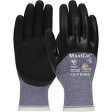 Gants résistants aux coupures dans un milieu de travail huileux ATG MaxiCut , Calibre 15, Revêtement Nitrile, Enveloppe en Fil technique, ASTM ANSI niveau A3/EN 388 niveau 4/EN 388 niveau C