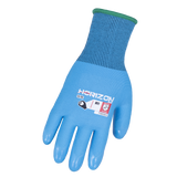 Gants enduits de silicone. bleu