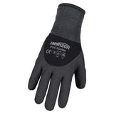 Gants doublés enduits de mousse de PVC au 3/4, noir