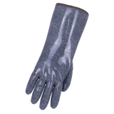Gants imperméables enduits de silicone résistants à la chaleur, gris