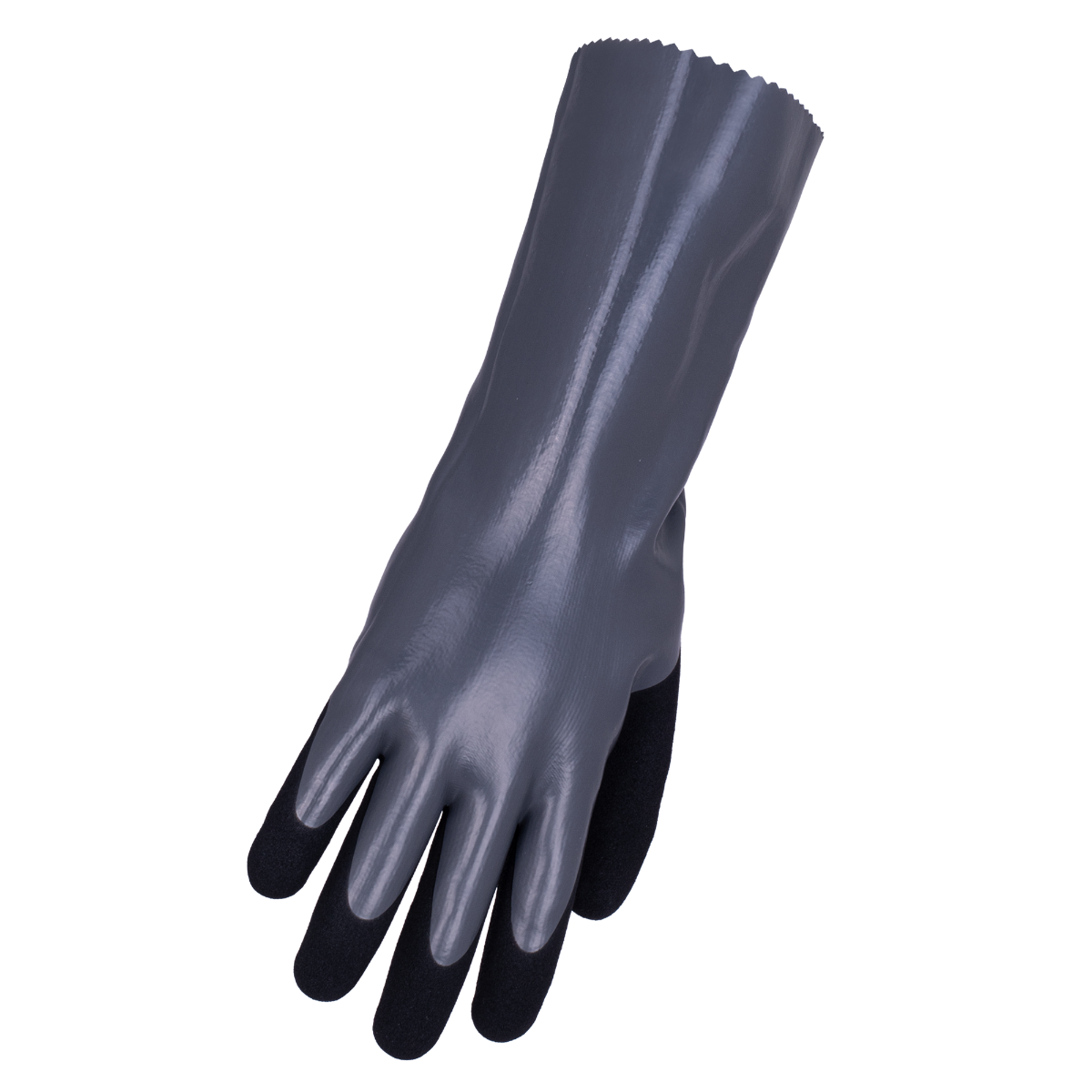 Gants enduits de nitrile résistants au coupures A5, gris