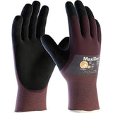 Gants MaxiDry, Rêvetement Mousse de nitrile, Calibre 18, Enveloppe en Nylon
