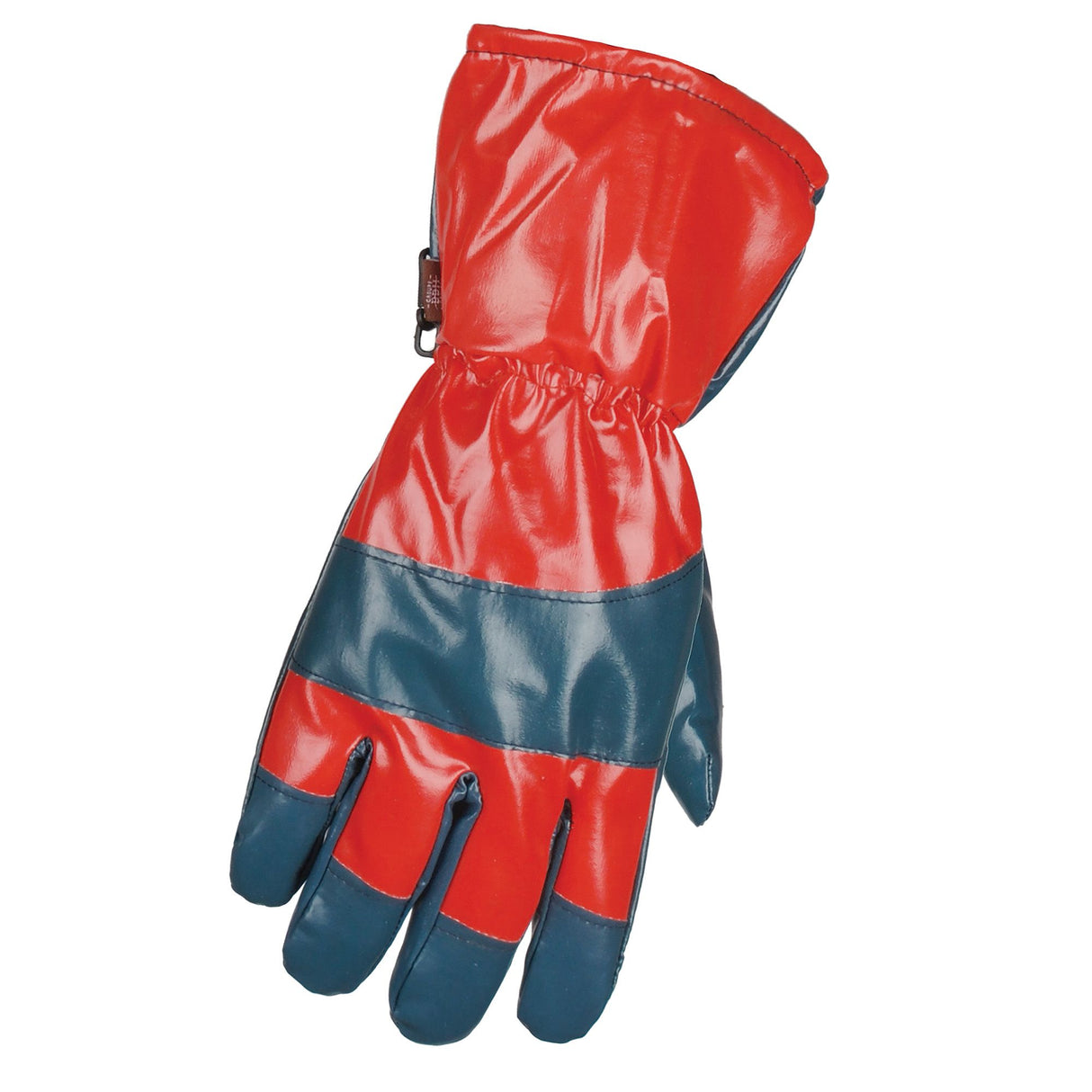 Gants doublés enduits de nitrile, rouge/gris, grand
