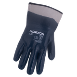 Gants enduits de nitrile. marine