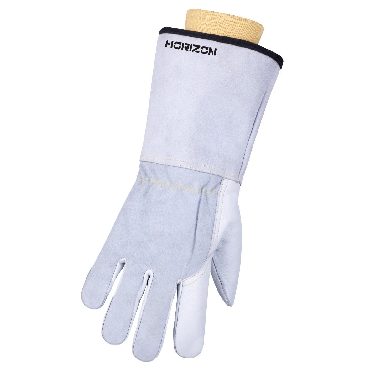 Gants de fondeur en cuir. gris pâle