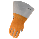 Gants de soudure, gris/blanc
