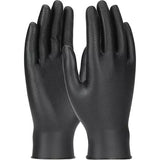Boite de 50 gants jetables ambidextres Grippaz  Skins, Nitrile, 6 mils, Sans poudre, Noir