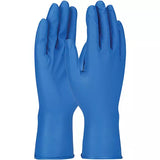 Paquet de 48 gants Grippaz, Nitrile, 8 mils, Sans poudre, Bleu