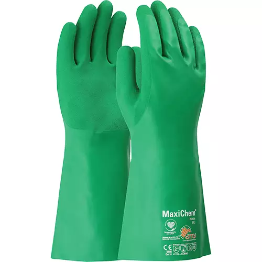 Gants résistants aux produits chimiques ATG MaxiChem, 14" lo, nitrile