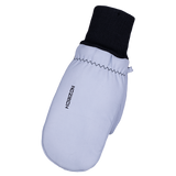 Mitaines gantées en cuir, noir/blanc