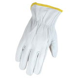 Gants de conduite en cuir de vache, Blanc