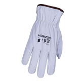 Gants en cuir de chèvre A6 résistants aux coupures, Blanc