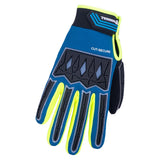 Gants anti-coupure et protection contre les impacts, bleu foncé/noir