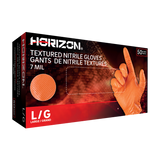 Boîte de 50 gants en nitrile de 7 mil. orange