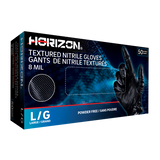 Gants en nitrile de 8 mil. noir