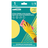 Gants en latex de 15 mil, jaune
