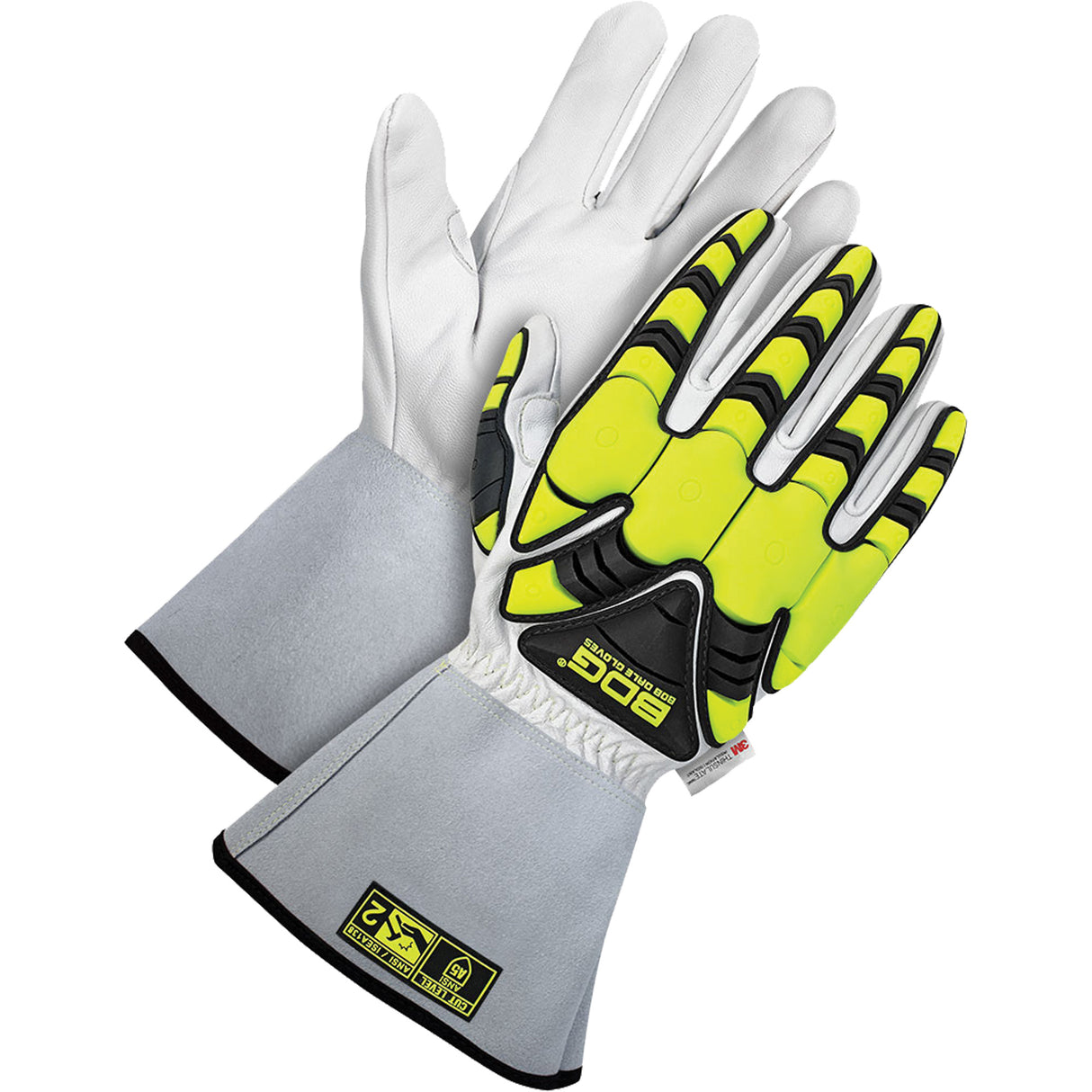 Gants résistants aux chocs pour l'hiver Cut-X, taille t-grand, enveloppe en aramide, ANSI/ISEA 105 niveau 3/ASTM ANSI niveau A5