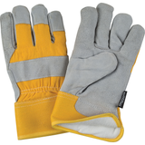 Gants d'ajusteur doublés pour l'hiver à chaleur supérieure, Paume en Cuir de vache refendu, Doublure en Thinsulate