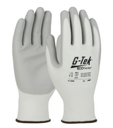 Gants tricotés sans couture en fil recyclé/élasthanne avec poignée en mousse enduite de nitrile sur la paume et les doigts