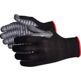 Gants antivibrations à doigts complets Vibrastop, taille grand, paume synthétique