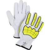 Gants résistants aux coupures et aux chocs, Paume en Chèvre, Poignet Conducteur
