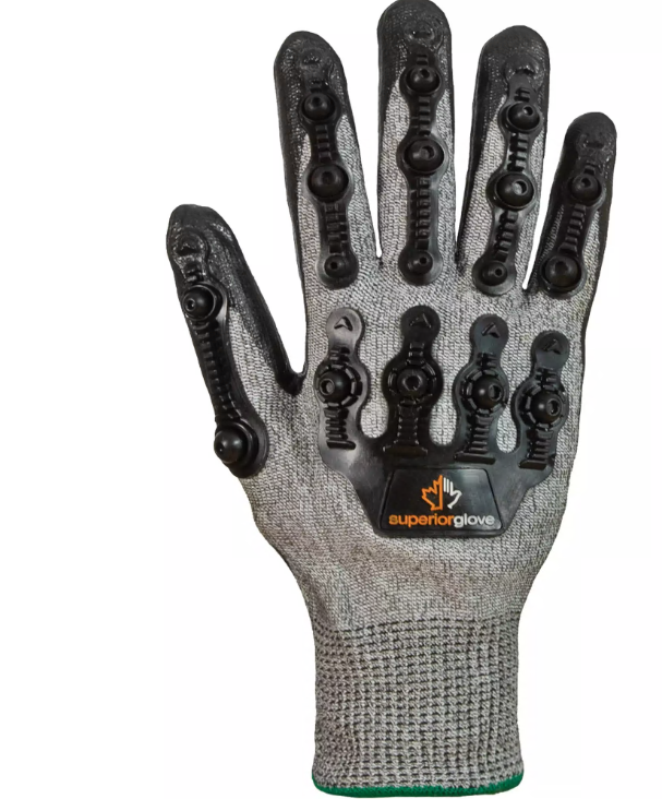 Gants antichocs TenActiv stxfnvb, grand, paume en synthétique, poignet poignet en tricot