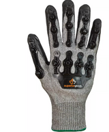Gants antichocs TenActiv stxfnvb, grand, paume en synthétique, poignet poignet en tricot