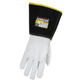 Gants de soudure en cuir de chèvre, gris/noir