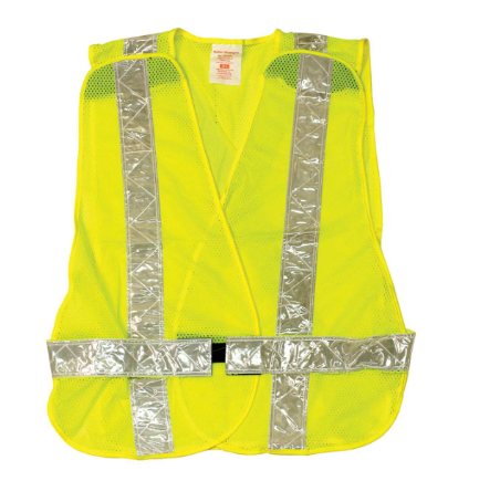 Gilet de circulation en maille, jaune