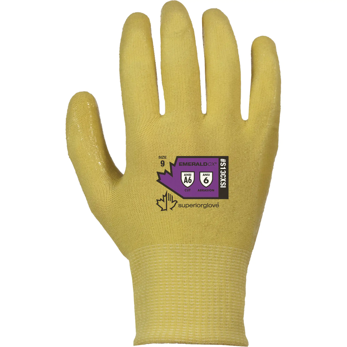 Gant résistant à la coupure et à la chaleur Emerald CX, Calibre 13, Revêtement Silicone, ASTM ANSI niveau A6,