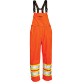 Salopette imperméable Journeyman, Polyester, Orange haute visibilité