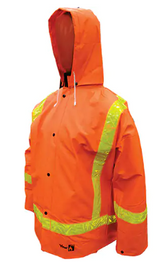 Vêtements imperméables en PVC ignifuges Open Road , Orange