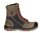 Pf368 Bottes de travail 8" en cuir, cap en acier pour femme, kaki, grandeur 5