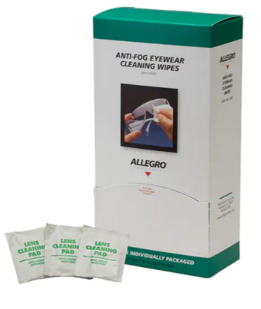 Paquet de 100 lingettes nettoyantes pour lunettes Allegro