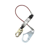 Dyna-ONE Cordon de câble en acier avec absorbe d'énergie, crochet d'accrochage et connecteurs de crochet de barres d'armature - 1/4 "