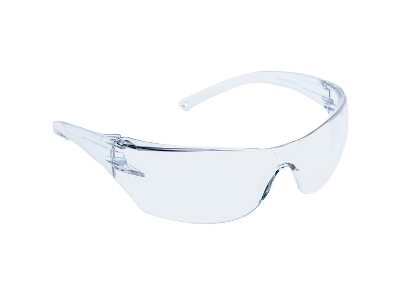 Lunettes de sécurité sans bord avec temple clair, lentille claire et revêtement 3A