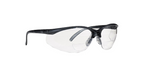 Lunette de sécurité semi-rimes avec cadre gris, objectif clair et revêtement 3A
