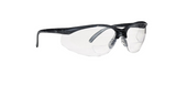 Lunette de sécurité semi-rimes avec cadre gris, objectif clair et revêtement 3A