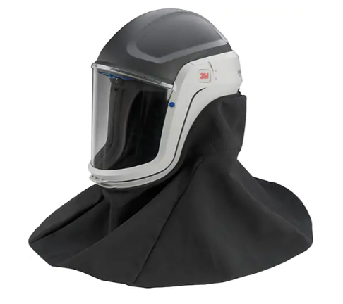 Assemblage de casque Versaflo avec visière de première qualité et enveloppe résistante aux flammes